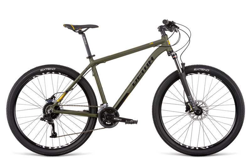 DEMA bicycle Dema PEGAS 7 army green-black 19'