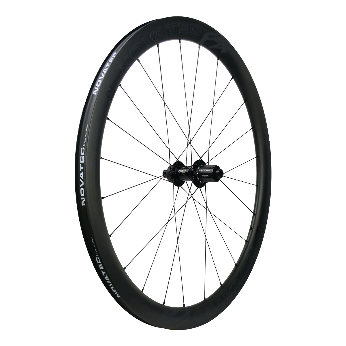 Novatec carbon Road disc wheels R4 Team-CL, tubeless ready, 12x100/12x142mm, Shimano HG