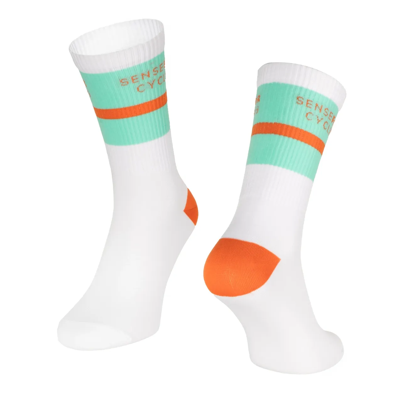 Force socks STRIPE long, white