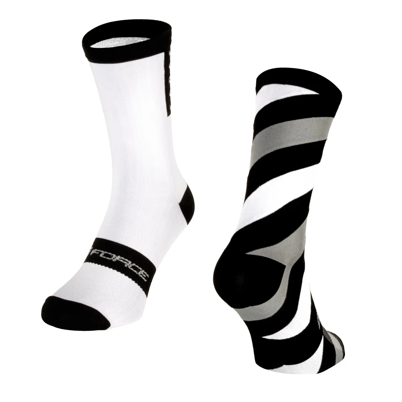 Force socks SLANTED, black-white