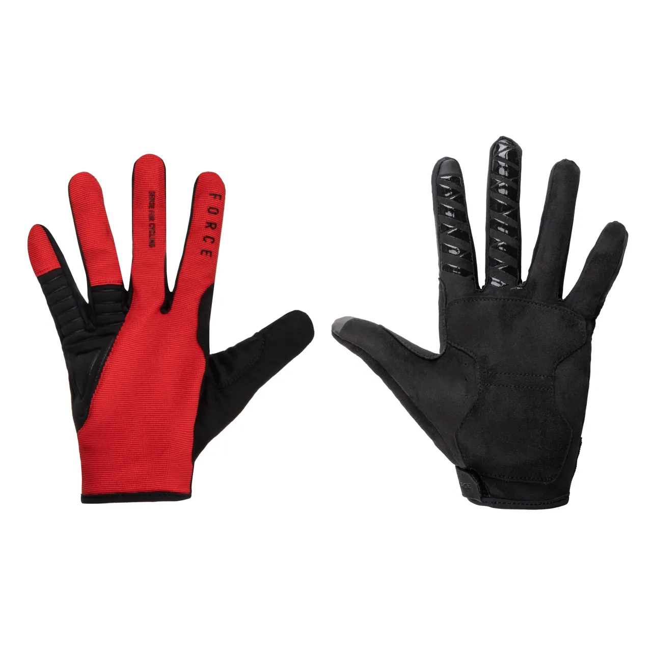 Force MTB gloves CRAG, red