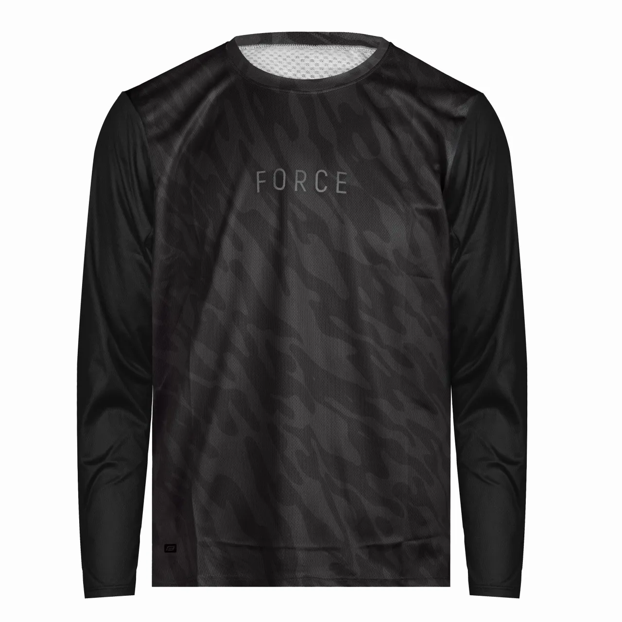 Force jersey MTB RULES long sleeve, black-gray
