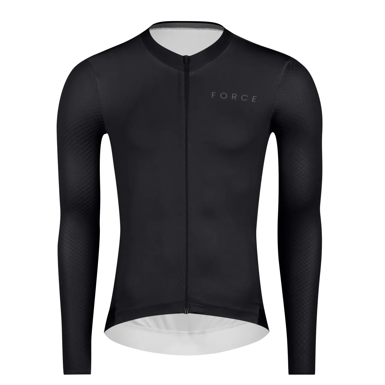 Force jersey PLAIN long sleeve, black