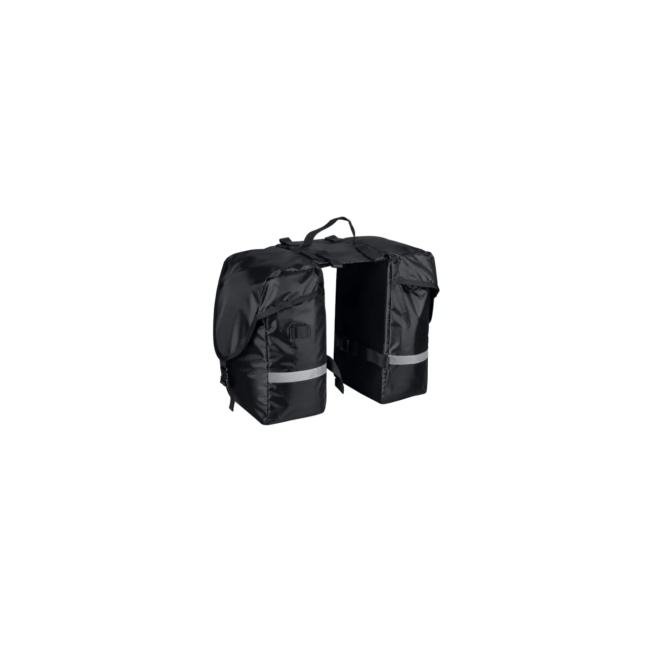 Force double rear bag HAUL, black 2x8 l