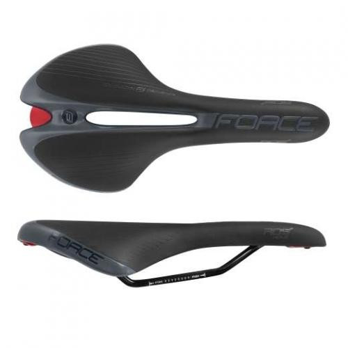 Saddle FORCE ROS HOLE+ sport, black-grey