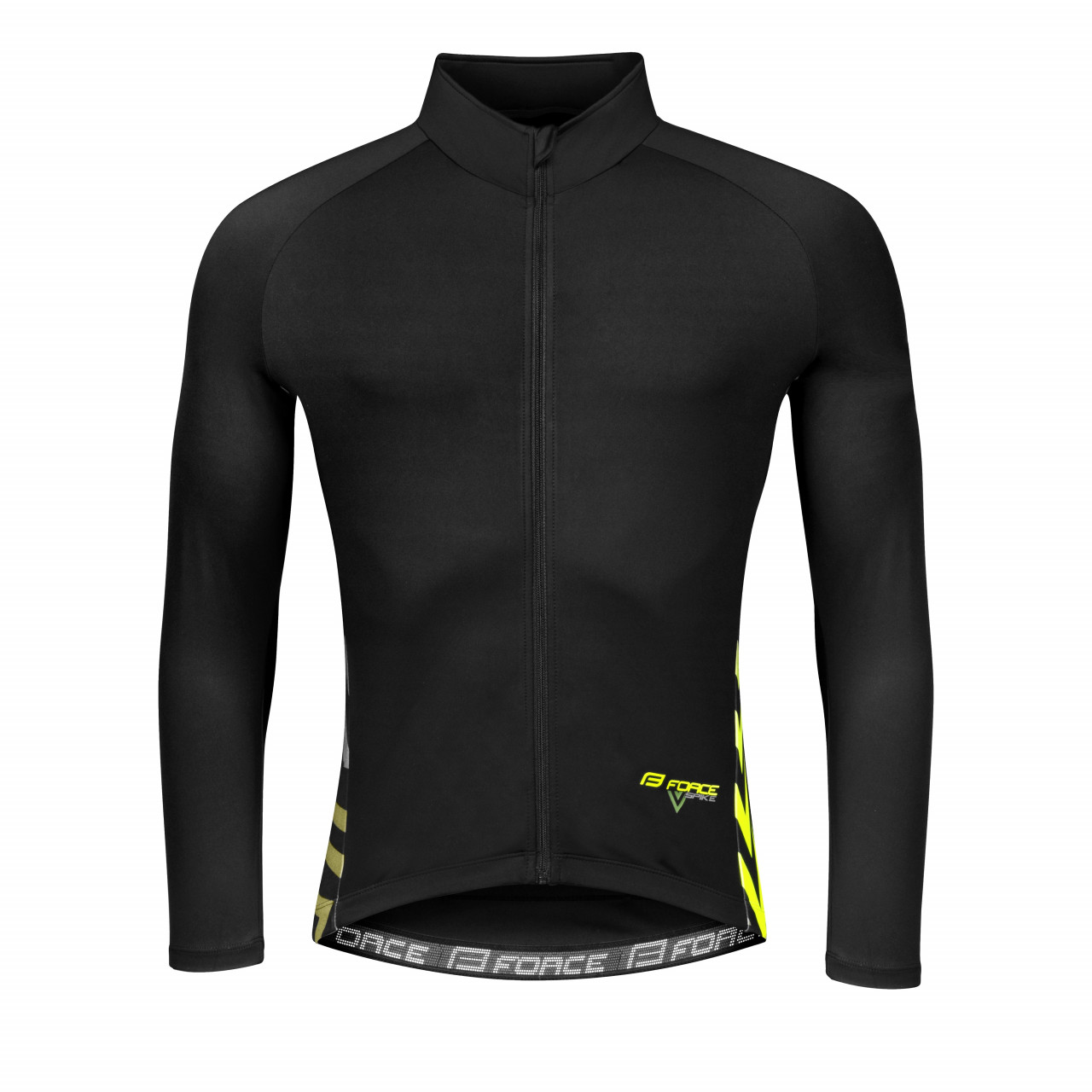 Jersey FORCE SPIKE long sleeves, black-fluo XXL
