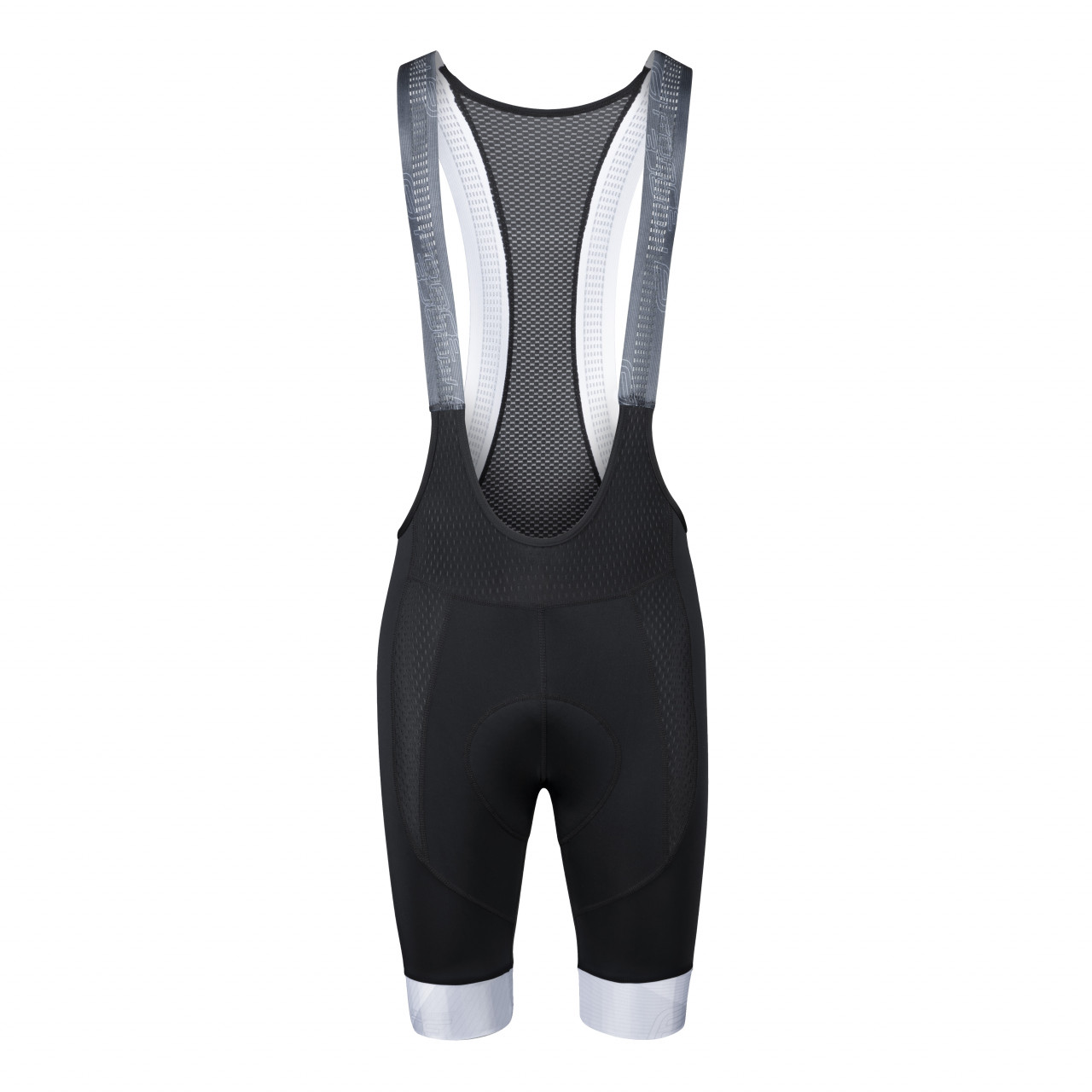 FORCE shorts STRIPE with suspenders and insert, black-white (red)