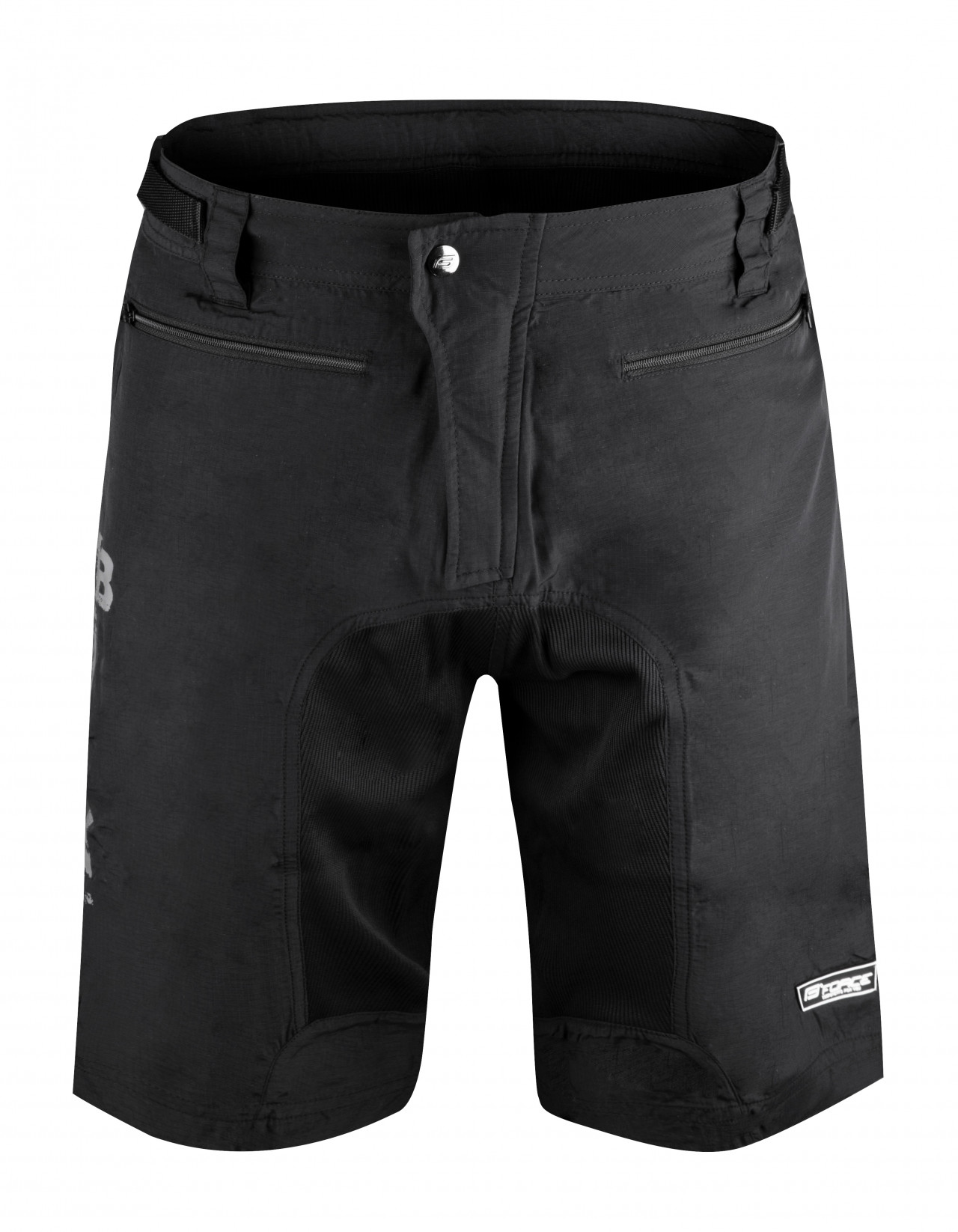 Shorts FORCE MTB-11 with sep. pad, black XXXL