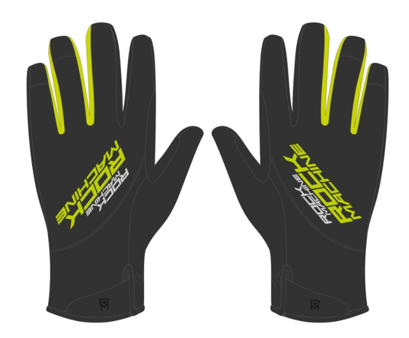 ROCK MACHINE gloves WINTER RACE long-fingered black-green