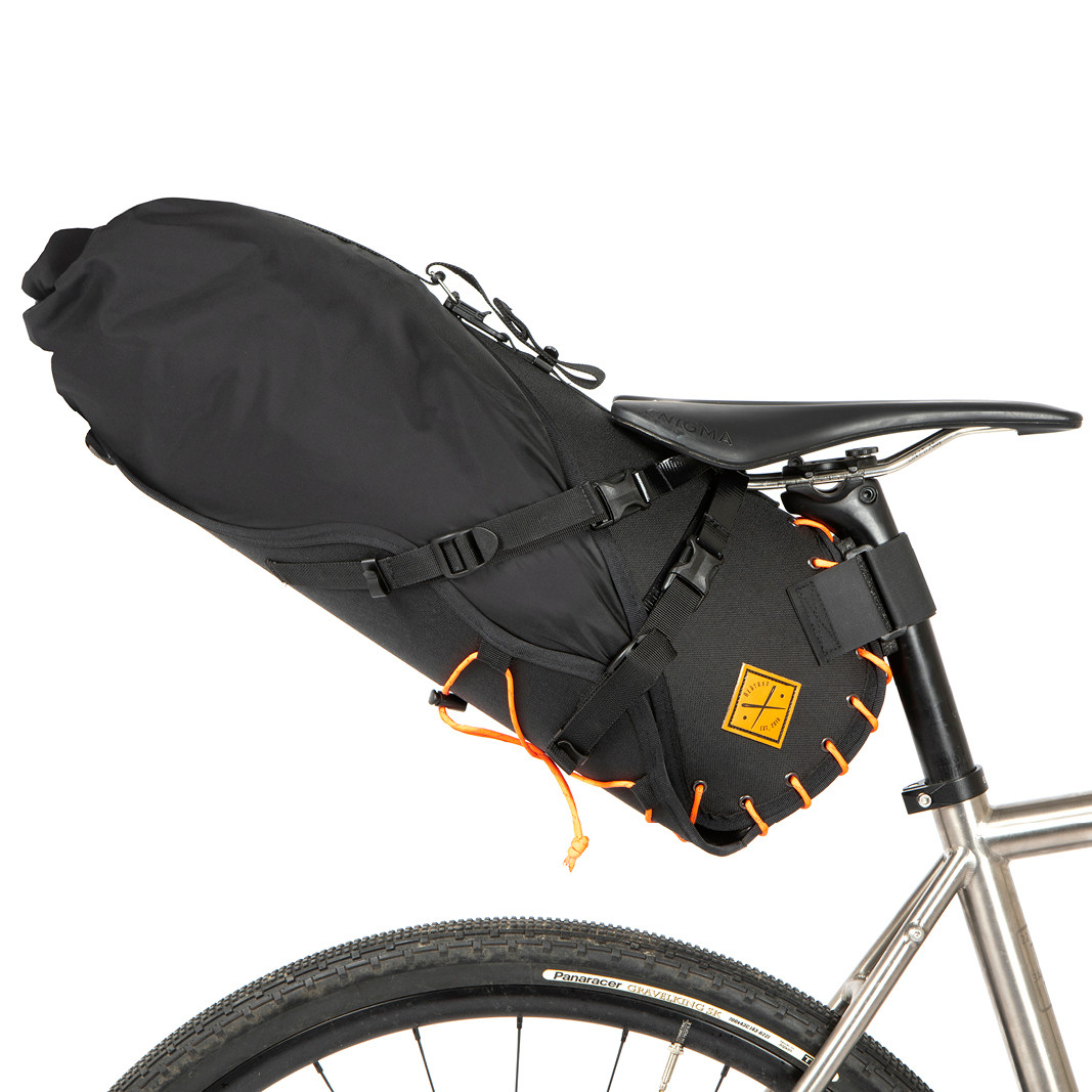Restrap Saddle Bag, 18 l, black/orange