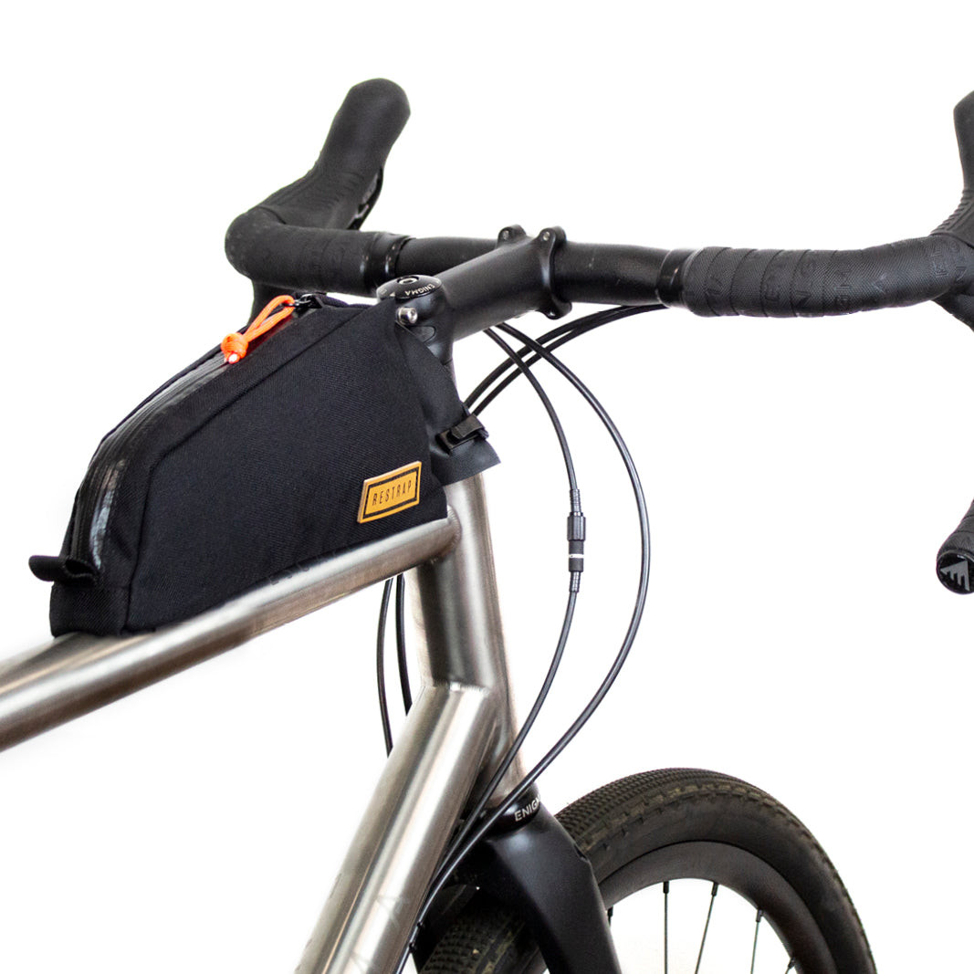 Restrap Bolt On Top Tube Bag, 0.8 l, black