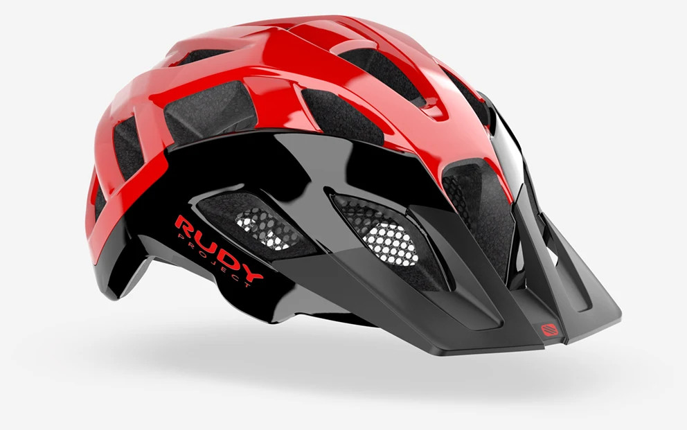 RUDY PROJECT cycling helmet CROSSWAY, BLACK/RED-SHINY