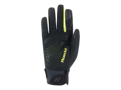 ROECKL Rukavice cyklistické zimné Ranten čierna/fluo žltá