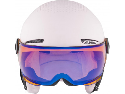 ALPINA Juniorská lyžiarska prilba ZUPO VISOR Q-LITE  ružová matná - Veľkosť S (48-52 cm)
