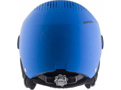 ALPINA Juniorská lyžiarska prilba ZUPO VISOR modrá matná - Veľkosť S (48-52 cm)