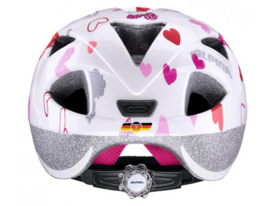 ALPINA Cyklistická prilba Ximo biele srdiečka - Veľkosť : XS, white hearts