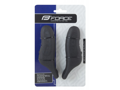 FORCE rohy RAB 12 cm AL + guma, čierne