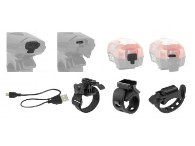FORCE svetlá, sada EXPRESS USB predné + zadné