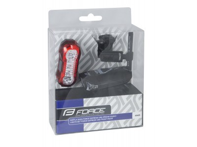 FORCE svetlá, sada EXPRESS USB predné + zadné
