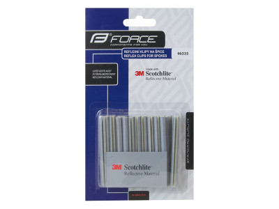 FORCE klipy na špice 7 cm, striebotné 36 ks