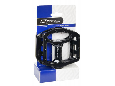 FORCE pedále BMX magnézium, výmenné piny, čierne