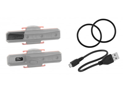 FORCE blikačka zadná COB 29 LM, 16x LED, USB