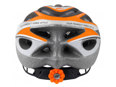 FORCE prilba HAL, čierno-oranžovo-biela XS - S