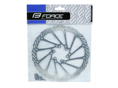 FORCE kotúč brzdový -2 180 mm, 6 dier, strieborný