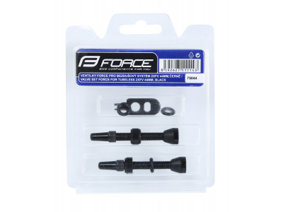 FORCE ventilky pre bezdušový systém 2xFV 44mm, čierne