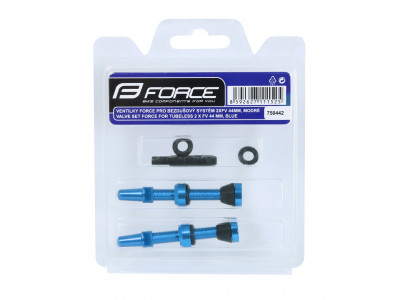 FORCE ventilky pre bezdušový systém 2xFV 44mm, modré