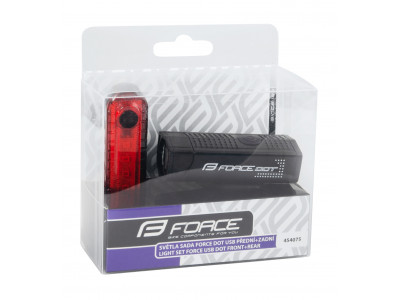 FORCE svetlá sada DOT USB predné + zadné
