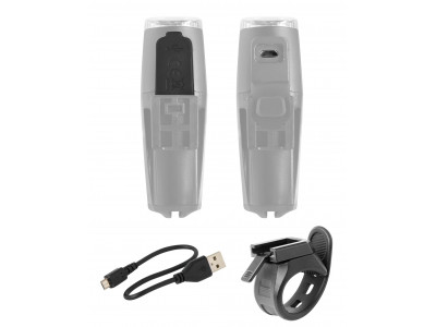 FORCE svetlo predné SHARK 500 Lumenov, USB, čierne