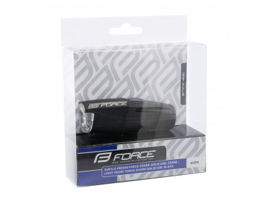 FORCE svetlo predné SHARK 500 Lumenov, USB, čierne