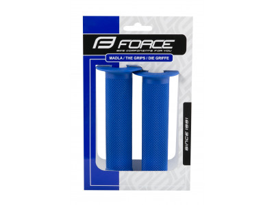 FORCE gripy BMX130 gumové, modré, balené