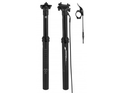 FORCE sedlovka DROPPER 30,9 / 405mm teleskopická, matná čierna