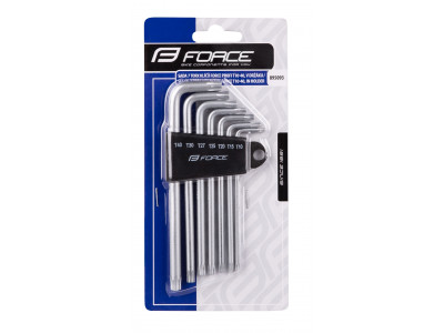 FORCE sada 7 torx kľúčov PROFI T10-40, v držiaku