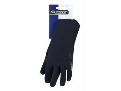 FORCE rukavice neoprénové RAINY, čierne