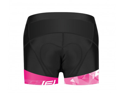 FORCE kraťasy MINI LADY do pásu s vložkou, čierno-ružové