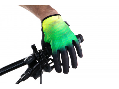 Force rukavice MTB CORE letné, fluo-zelené
