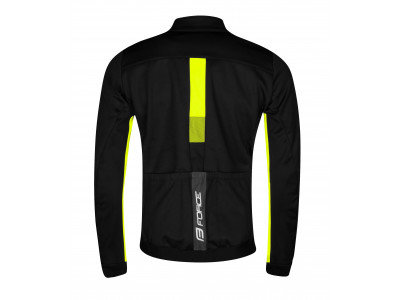 Force bunda FROST softshell pánská, černo-fluo