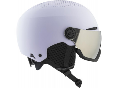 ALPINA Lyžiarska prilba ARBER VISOR Q-LITE fialová - Veľkosť S (51-55 cm)