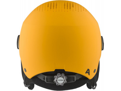 ALPINA Juniorská lyžiarska prilba ZUPO VISOR Q-LITE  ohnivo žltá - Veľkosť S (48-52 cm)