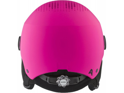 ALPINA Juniorská lyžiarska prilba ZUPO VISOR ružová matná - Veľkosť XS (48-52 cm)