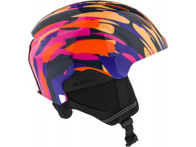 ALPINA Detská lyžiarska prilba PIZI pink-orange blue - Veľkosť S (46-51)
