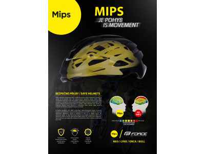 Force prilba LYNX MIPS, čierna mat-lesk
