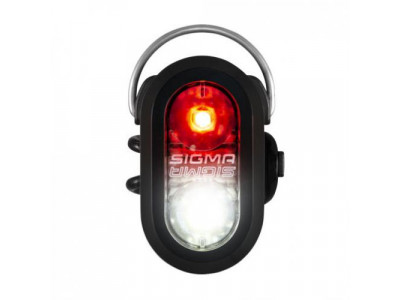 SIGMA Blikačka MICRO DUO, dual LED - čierna, 2 LED