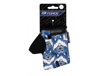 Force rukavice WOLFIE KID, modré