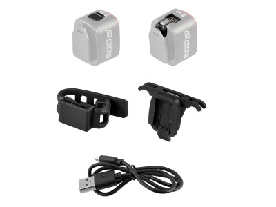 FORCE blikačka zadná FLEA 70 LM, 1 LED, USB