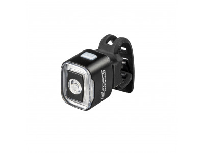 FORCE blikačka predná/zadná FLEA 200LM USB, čierna