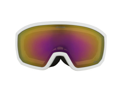 Alpina juniorské lyžiarske okuliare Scarabeo JR. white matt Q-LITE red